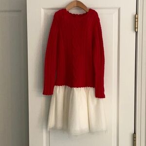 Polo by Ralph Lauren Red Cable Knit Sweater